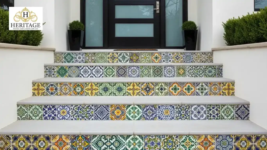 Tiled Front Door Steps