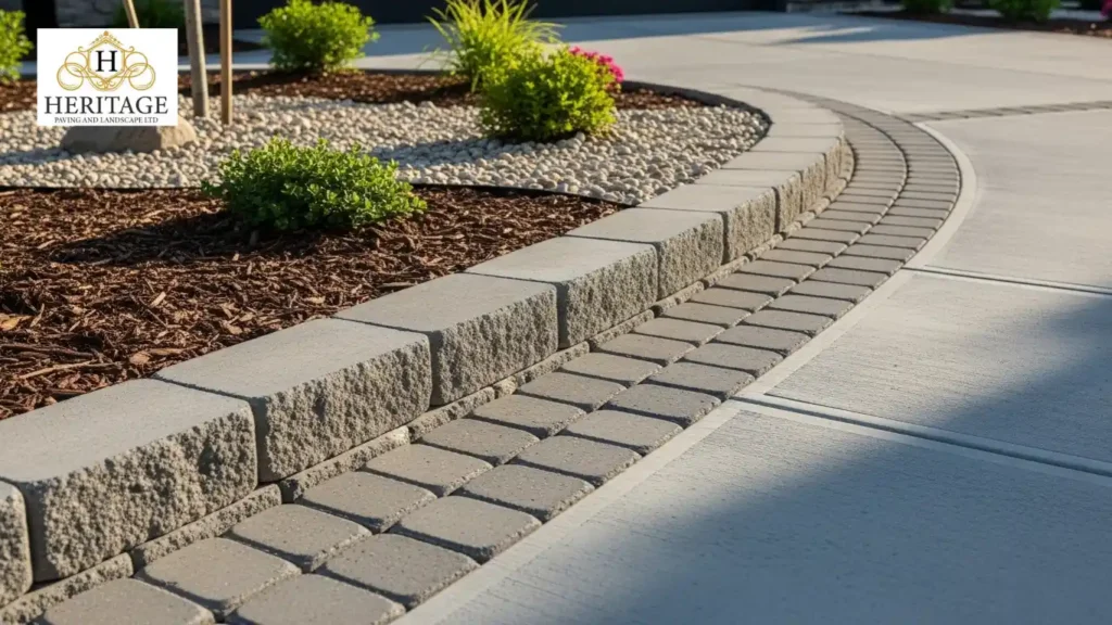 Concrete Block Driveway Edging