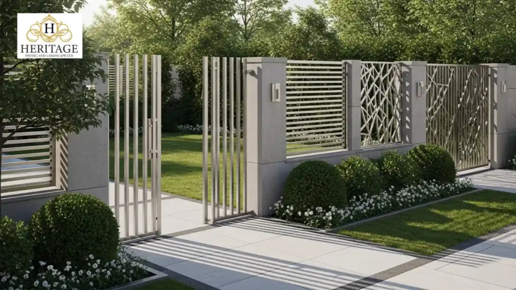 Modern Metal Fencing